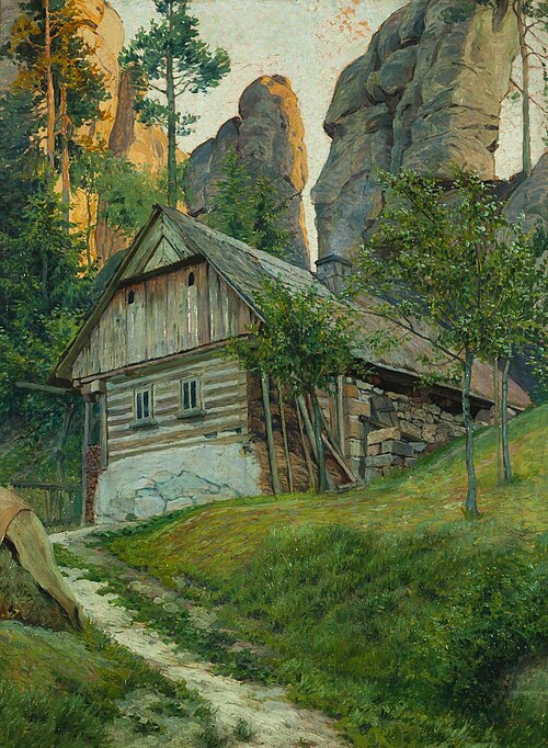 Motiv aus dem Böhmischen Paradies, 1903, Václav Malý