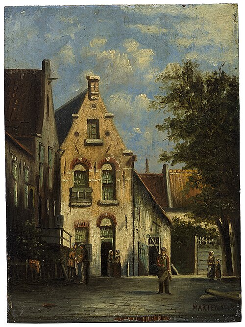 Straatje, 1880, Willem Johannes Martens