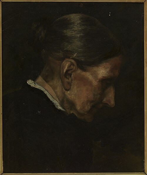 Damesportret (Mevr. Horn en profil)., 1897, Willem Maris
