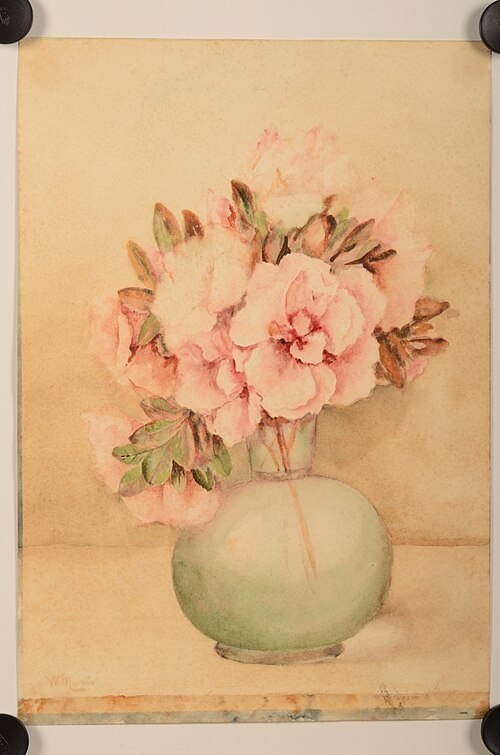 Vaas met rozen, , Willem Maris