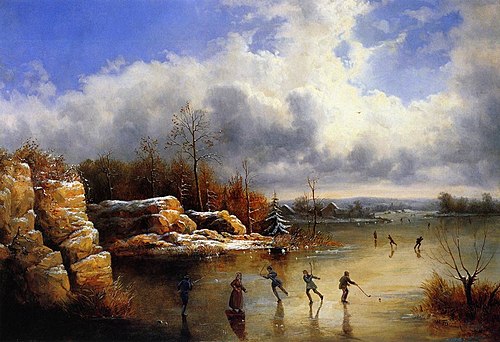 Ice Skating, 1869, William Charles Anthony Frerichs
