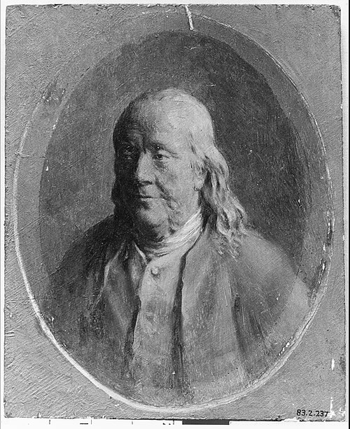 Portrait of Benjamin Franklin, 1873, William Perkins Babcock