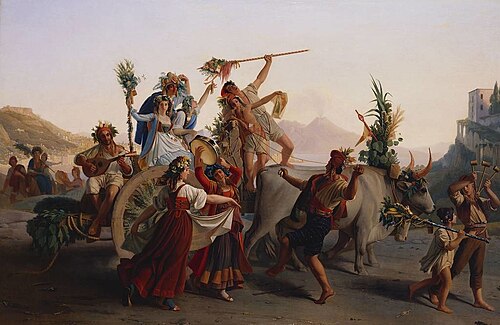 Le Retour du Pélerinage à la Madone de l'Arc, 1841, Canzi Ágost Elek