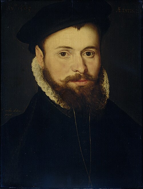 portrait of a young man, 1563, Cornelis de Zeeuw