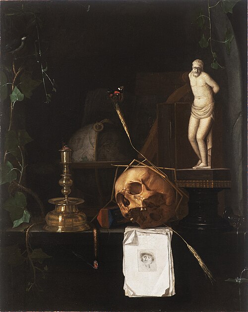 Vanitas still life, 1666, Johann de Cordua