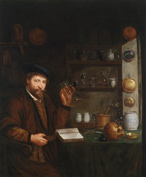 Un docteur dans son étude, 1702, Johann de Cordua