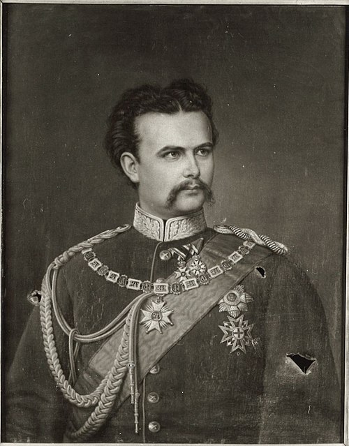 König Ludwig II. von Bayern (Kopie nach), 1875, Joseph Bernhardt