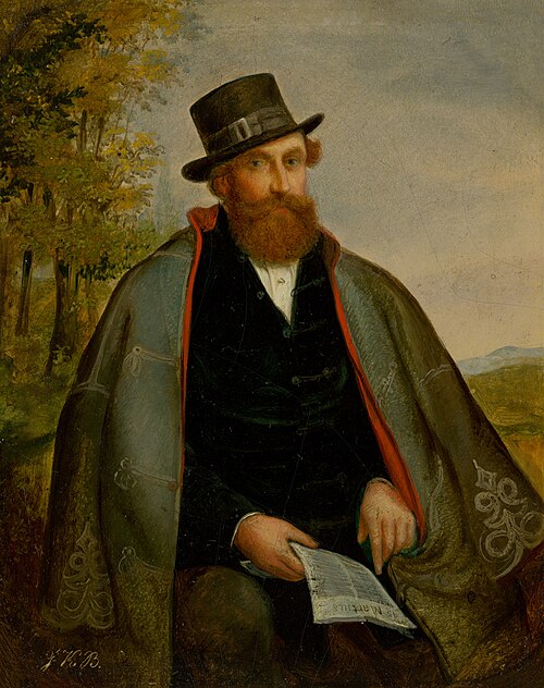 Portrait of a Revolutionary from 1848, 1848, Vojtech Klimkovič