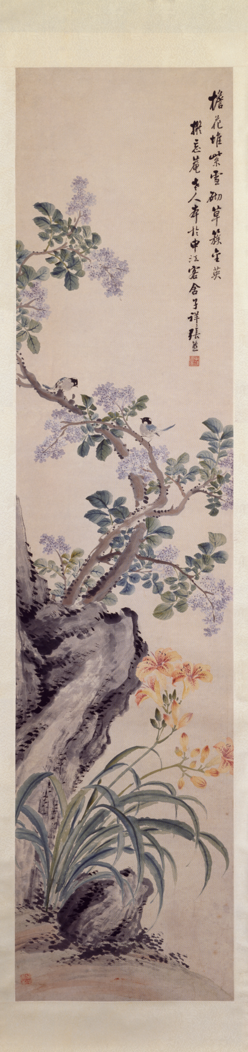 张熊四季花卉屏, , Zhang Xiong