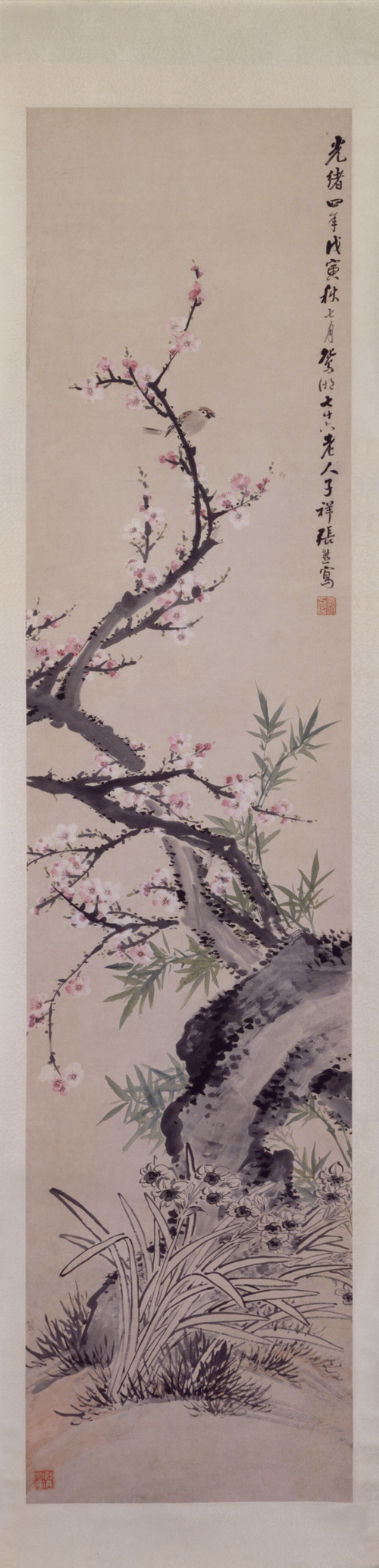 张熊四季花卉屏, , Zhang Xiong