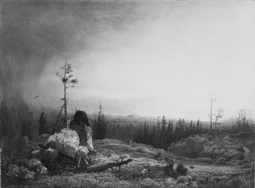 Landscape. Motif from Telemarken, 1850, Gustav Adolph Mordt