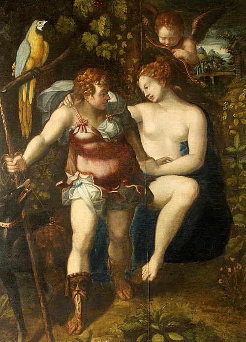 Venus and Adonis (after North Italian School), 1746, Isaac Seeman