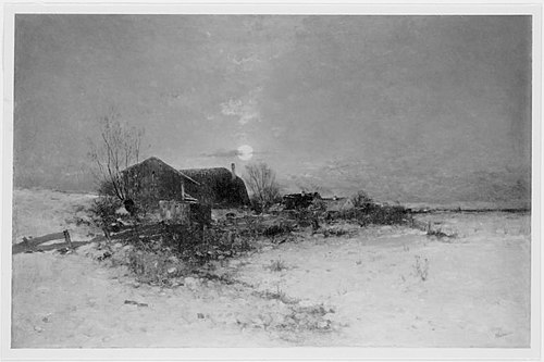 Winter landscape, 1896, Anton Windmaier