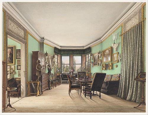 A Room in Schloss Buchwald, , Friedrich Wilhelm Klose