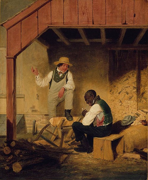 In the Woodshed, 1838, James Goodwyn Clonney