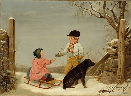 The Sleigh Ride, 1845, James Goodwyn Clonney
