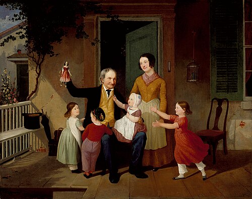 A Visit from Grandfather, 1850, James Goodwyn Clonney