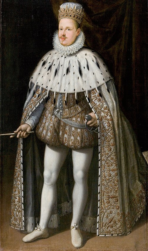 Ritratto di Vincenzo I Gonzaga nel giorno dell'incoronazione, 1587, Jean Bahuet