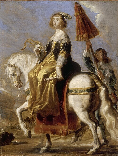 Portrait équestre d'Anne d'Autriche, 1650, Jean de Saint-Igny