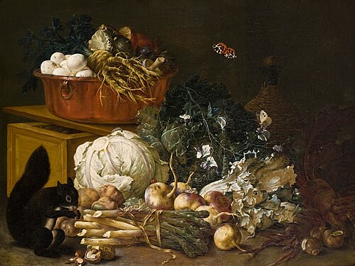 Still-life with Squirrel, , Johann Amandus Winck