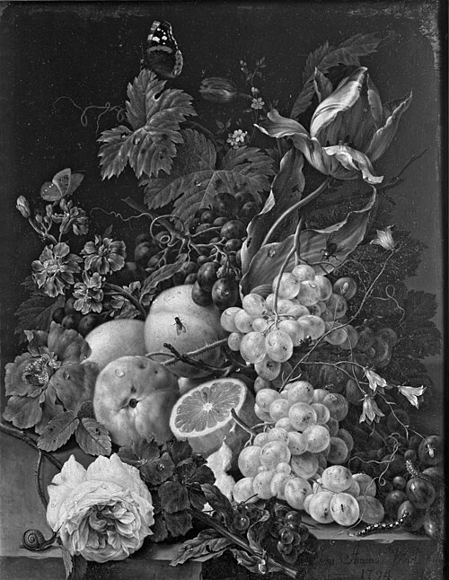 Fruits and flowers, 1794, Johann Amandus Winck