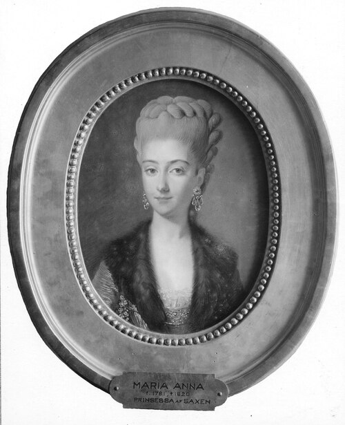 Maria Anna, 1761-1829, prinsessa av Sachsen, 1776, Johann Heinrich Schmidt