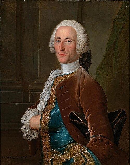 Porträt des Michel Gabriel de Chanu du Beaubenard, 1750, Michel Hubert-Descours