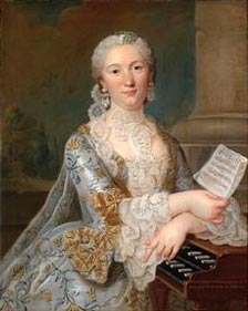 Porträt der Catherine Fouques Dasnie du Beaubenard, 1750, Michel Hubert-Descours