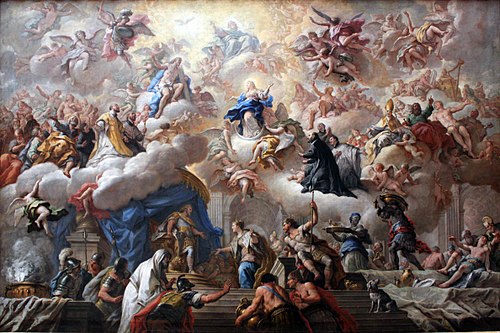 The triumph of the Immaculate, 1712, Paolo De Matteis