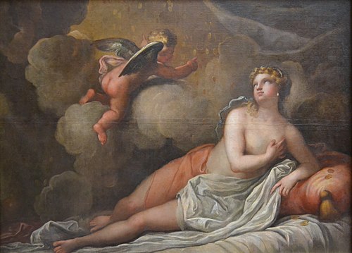 Dánae recibiendo la lluvia de oro, , Paolo De Matteis