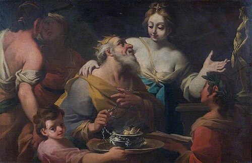 King Solomon Offering Incense to an Idol, , Paolo De Matteis