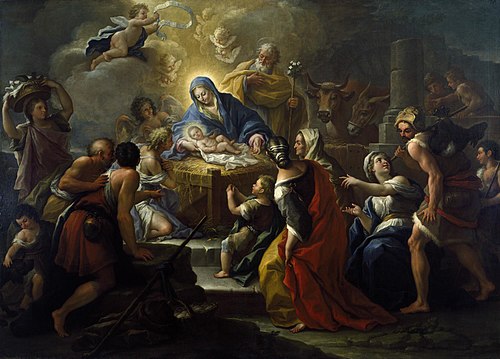 The Adoration of the Shepherds, 1704, Paolo De Matteis