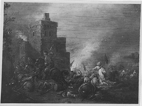 Reitergefecht gegen Türken, 1658, Alexander Casteels the Elder