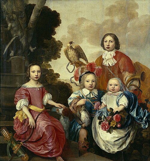 Portrait of the Gerlacius children, 1665, Adam Camerarius