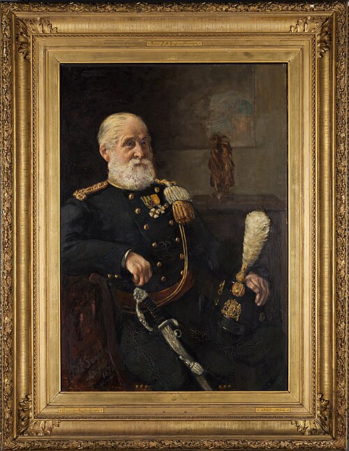 Portret van J.A. Smits van Nieuwerkerk als luitenant kolonel van het Nederlandsche leger, , Carel Eliza van der Sande Lacoste