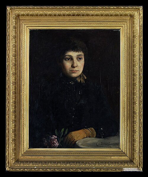 Portret Mej. Jordina H. de Jongh, , Carel Eliza van der Sande Lacoste