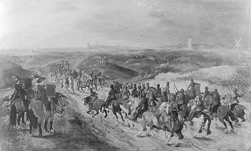 Het gevecht tussen Bréauté en Lekkerbeetjen op 5 februari 1600, 1640, Gerrit van Santen
