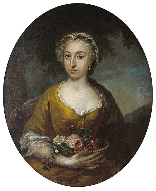 Portrait of Elisabeth van der Linden (1735-1783), 1760, Gerard Sanders