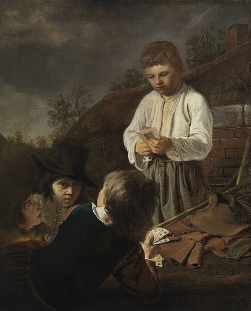 Knaben beim Kartenspiel, 1650, Gerrit Willemsz Horst