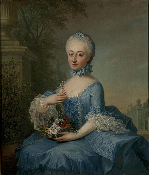 Portret van Anna Buck (1740-1795), echtgenote van Jacob Kien, 1765, Guillaume de Spinny