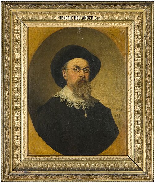 Zelfportret, 1876, Hendrik Hollander
