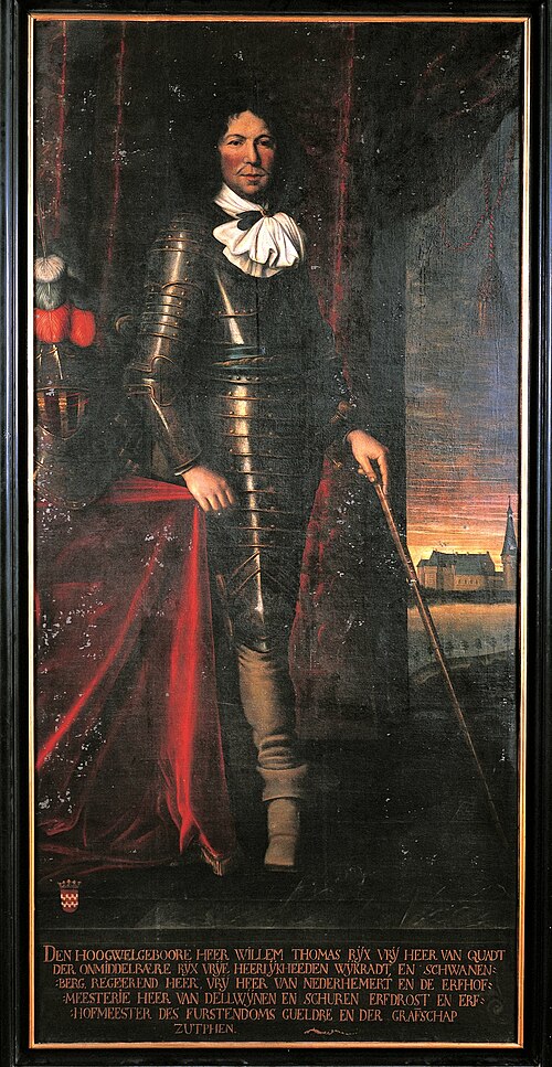 Portrait of Willem Thomas Quadt van Wickeradt (....-1670), 1662, Harmen de Bye
