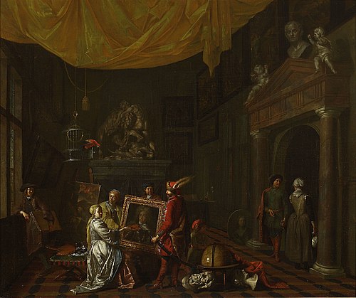 Visit to the painter's studio, , Hendrick Govaerts
