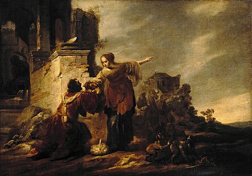 Eleazar and Rebecca at the Well, 1655, Jacob Hogers