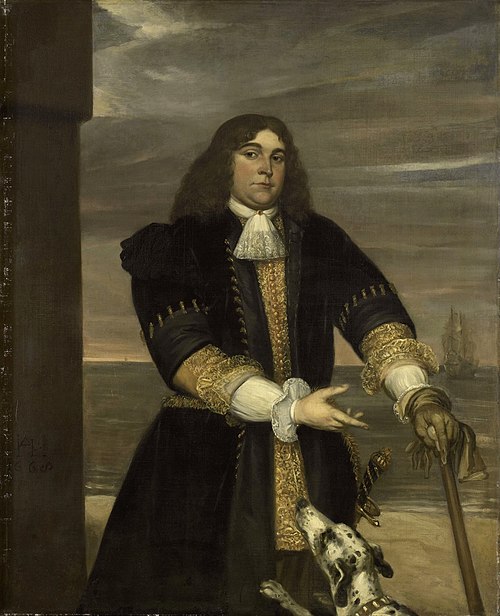 Portrait of Jan van Gelder (1647-73), naval captain and stepson of Michiel Ariaensz de Ruyter, 1668, Jan Andrea Lievens