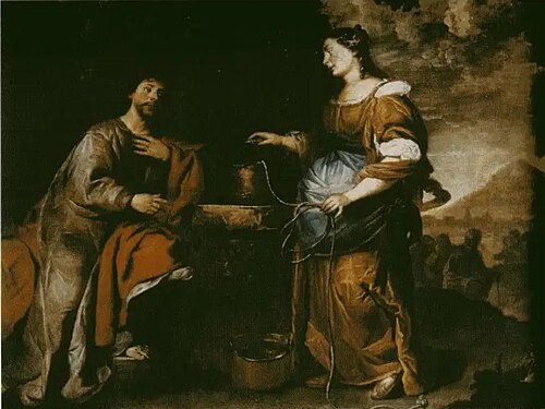 Jesus and the Samaritan woman at the well, 1650, Jan de Herdt
