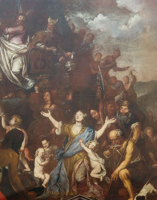 Moses striking the rock, 1657, Jan de Herdt