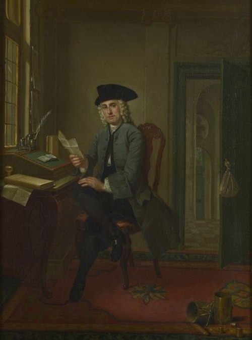 Portrait of a grain trader, 1755, Jan Stolker