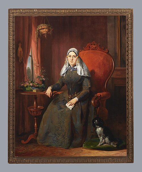 Vrouw in dracht van de Zuid-Hollandse Eilanden, 1849, 1849, Jan Hendrik van de Laar