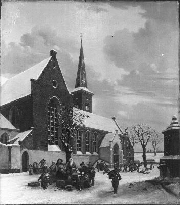 De st. geertruyde kerk te Utrecht, 1819, Jan Hendrik Verheijen